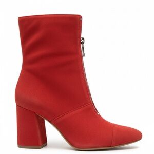 Clarks Red Heeled Ankle Boots